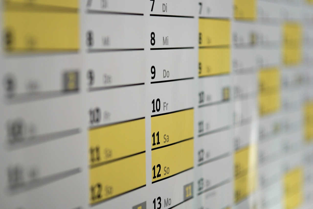 Simple time-blocked calendar view for a workday
